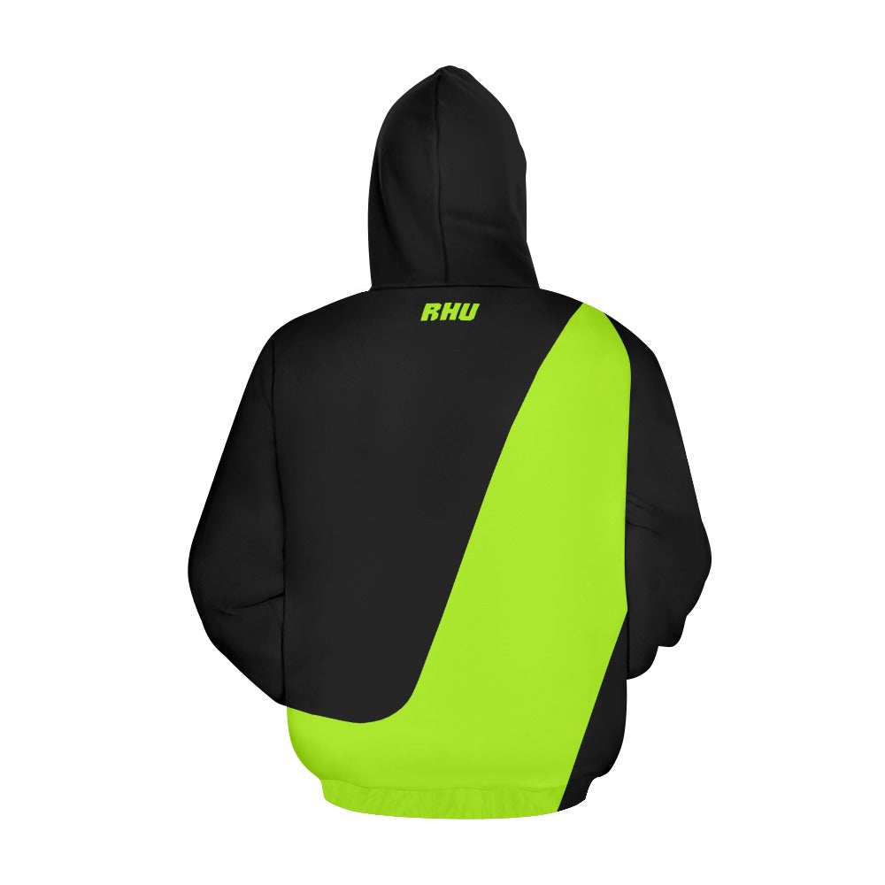 RHU Women's Hoodie Black Green