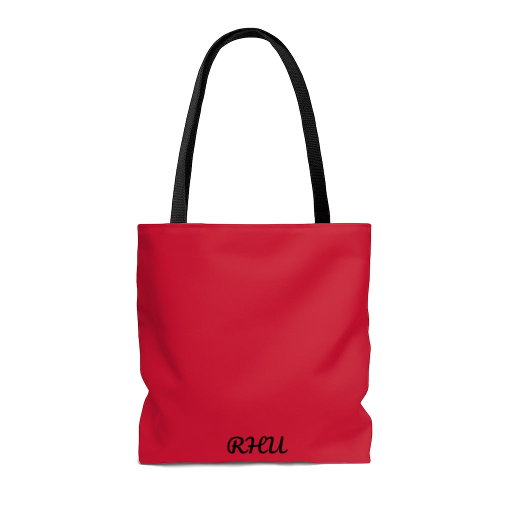 Cat Sleep Eat Tote Bag Red