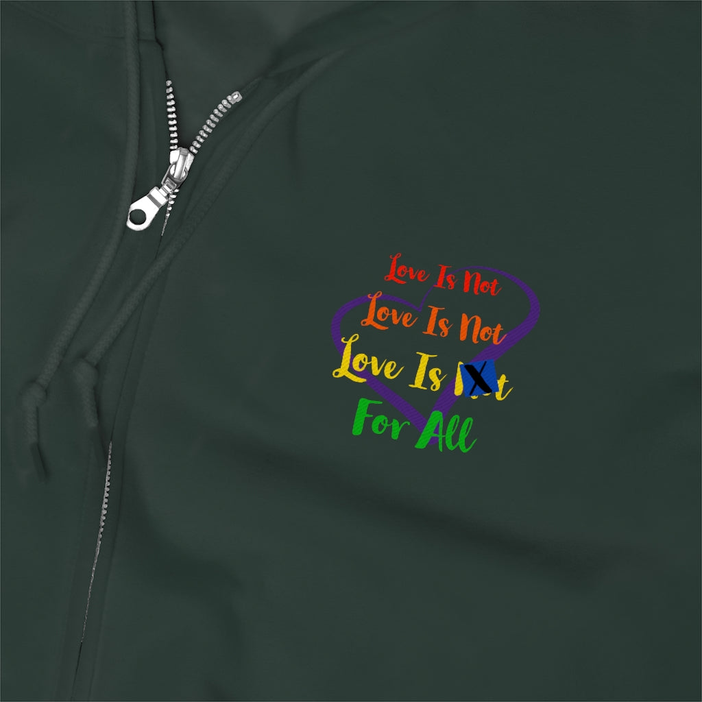 Human Rights LINFA Rainbow Unisex Zip Up Hoodie Several Colors