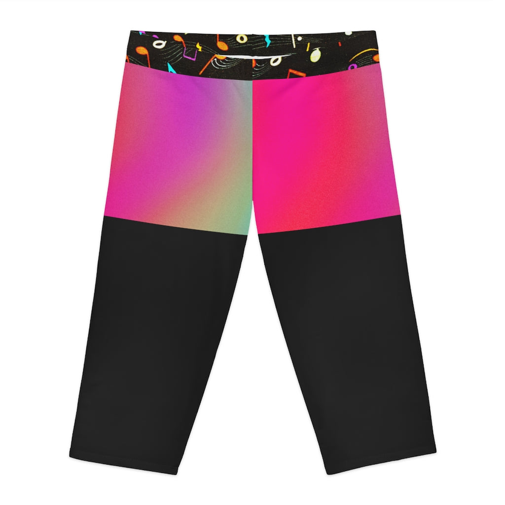 Women's Shortgings Notes/MultiColor/Black