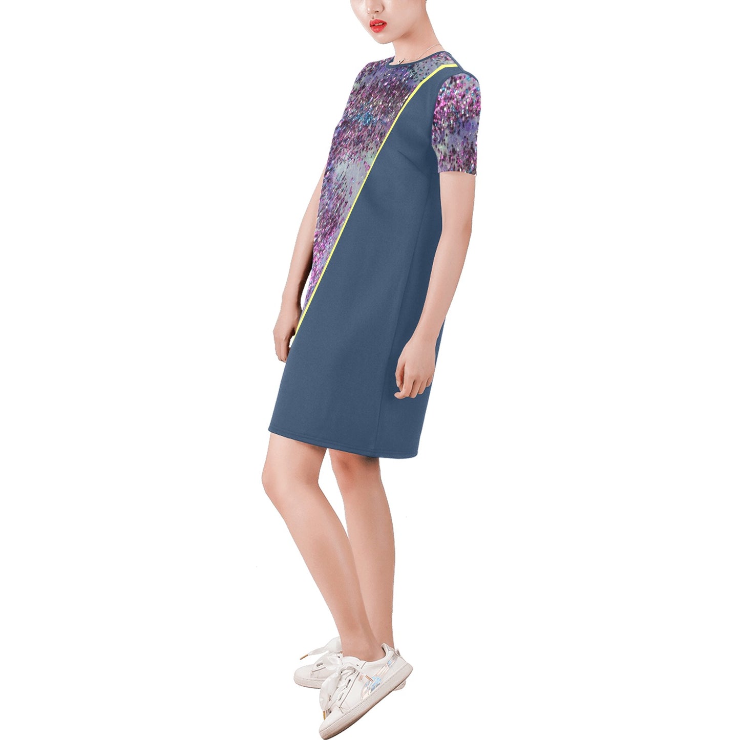 Jeans Gems A-Line Dress