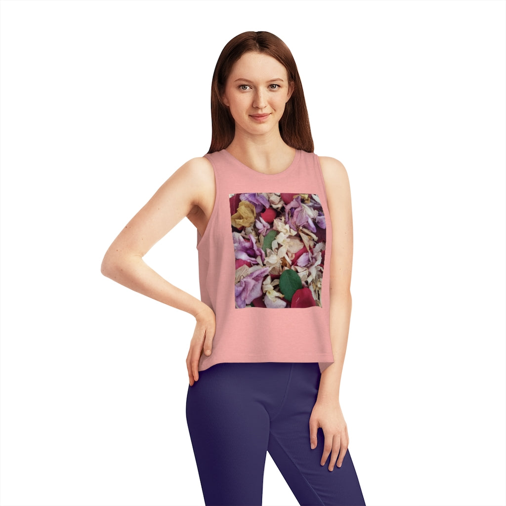 Petals Organic Cotton Women's Dancer Cropped Tank Top