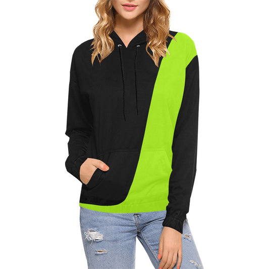 RHU Women's Hoodie Black Green