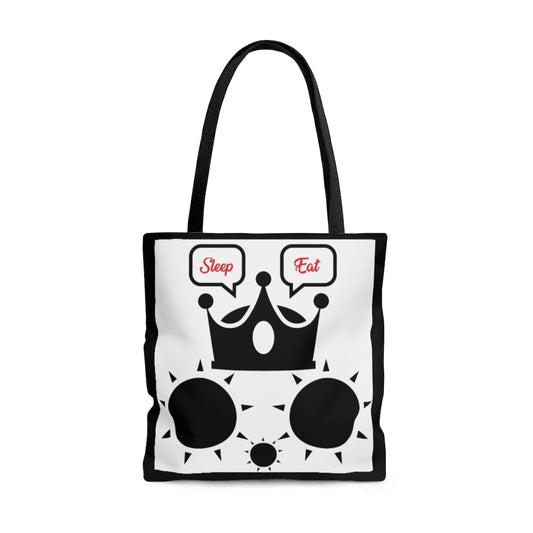 Cat Sleep Eat Tote Dark Grey