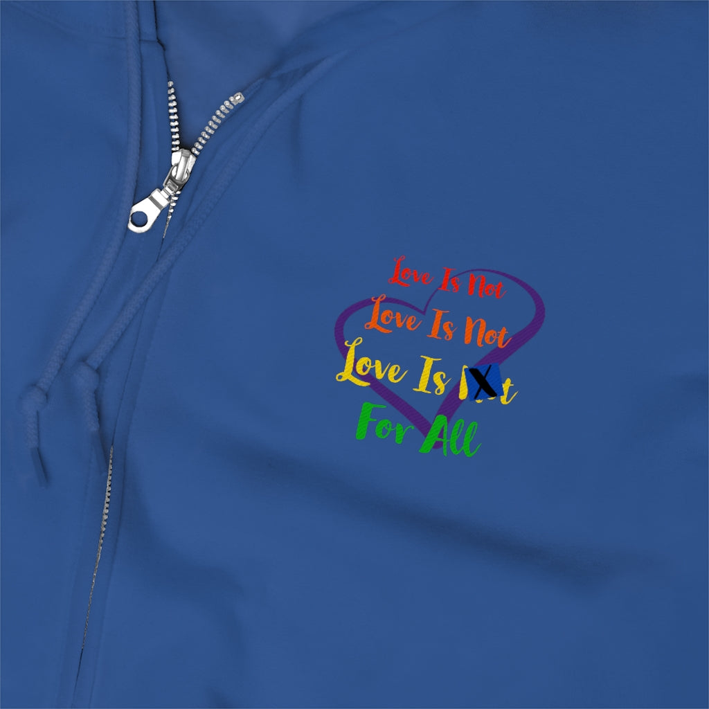 Human Rights LINFA Rainbow Unisex Zip Up Hoodie Several Colors