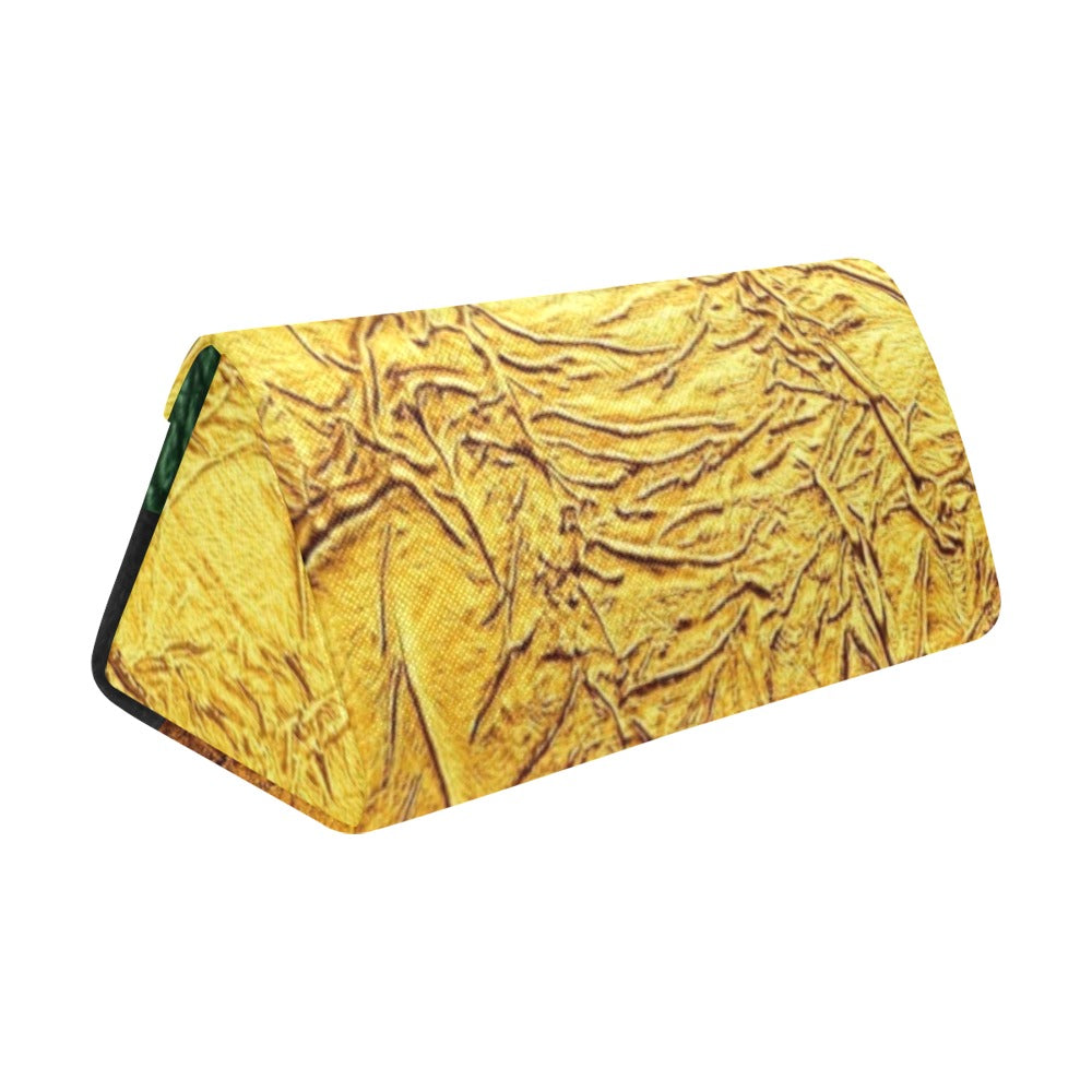 I'm Festive Gold Brown Green Black Foldable Glass Case