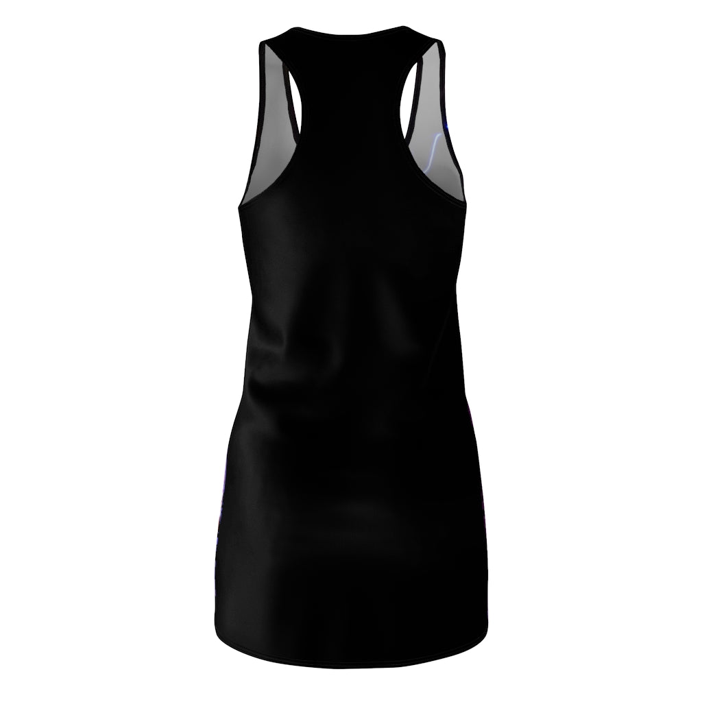 Electric Lights Women's Cut & Sew Racerback Dress Black Back