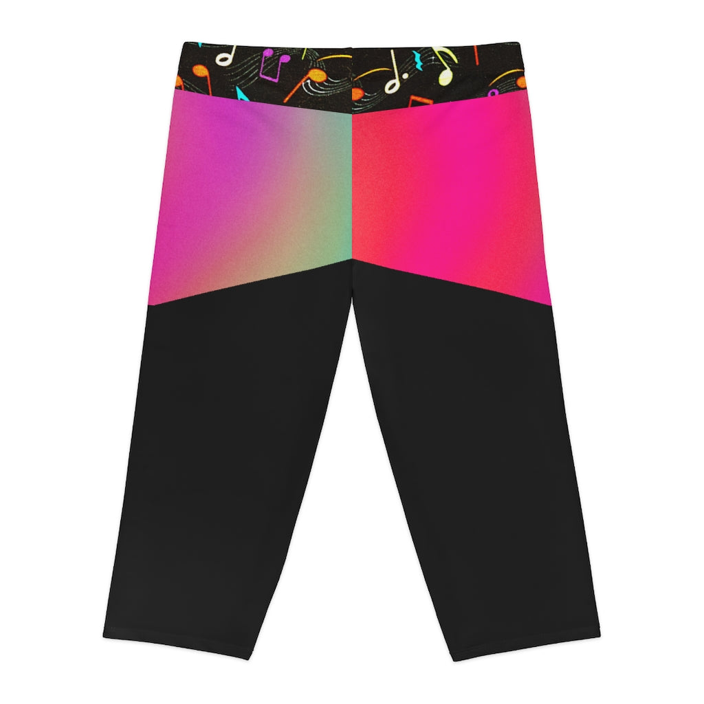 Women's Shortgings Notes/MultiColor/Black