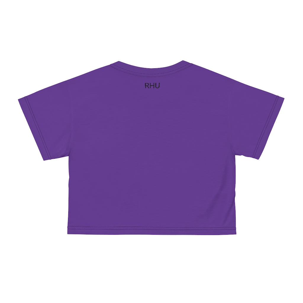 Human Rights LINFA AOP Crop Tee Purple