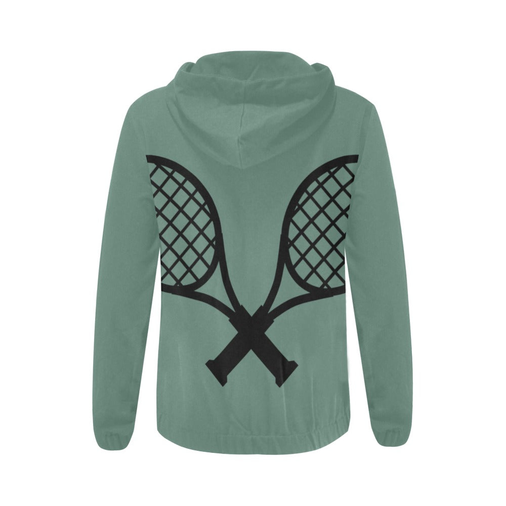 Love Tennis Full Zip Women's Hoodie 2b