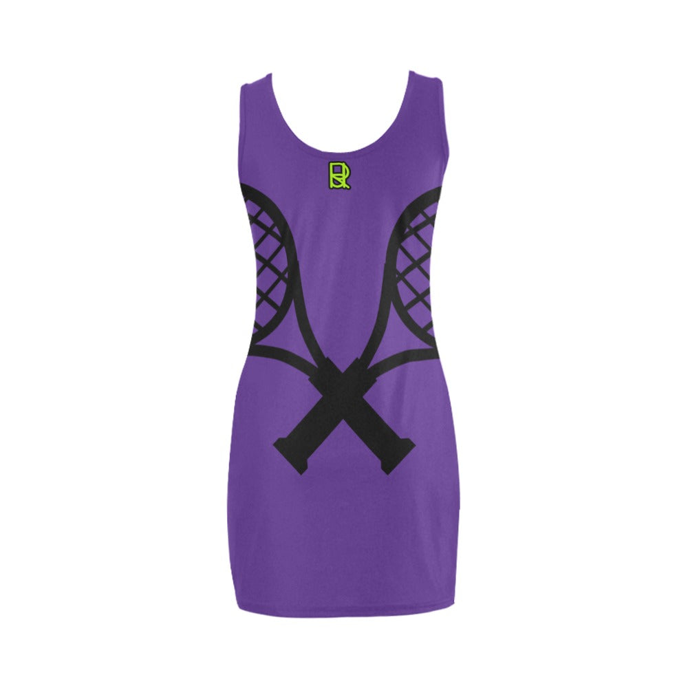 Vest Dress I love Tennis Fluo Green/Purple