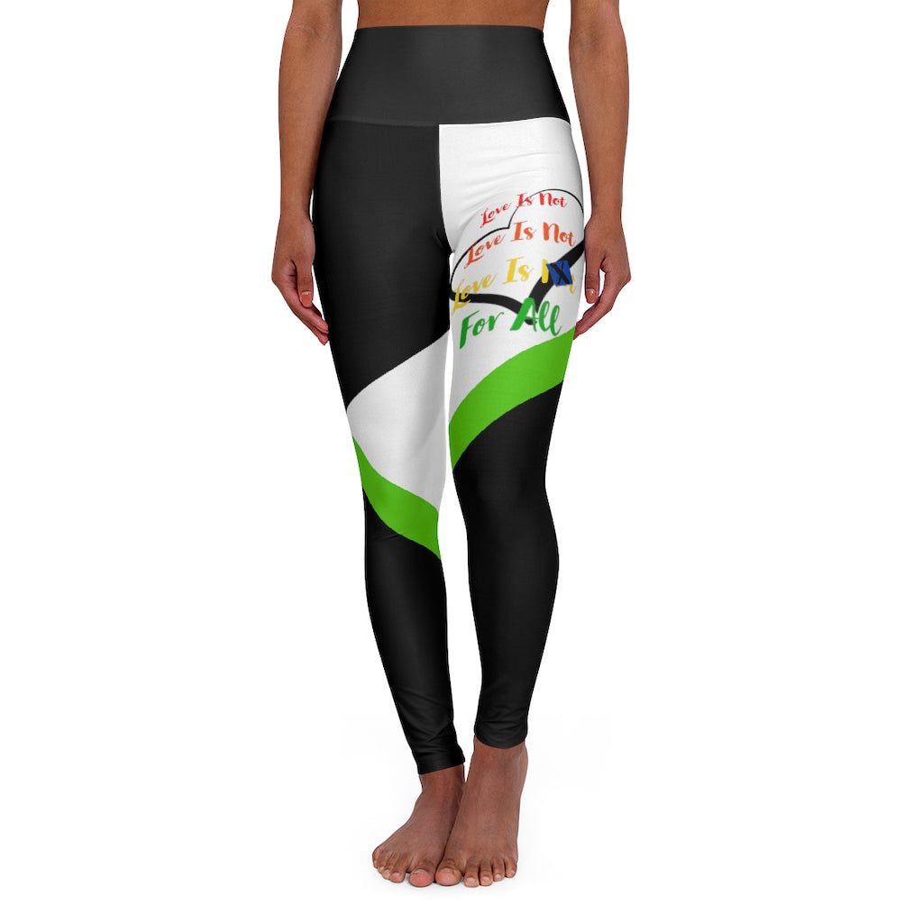 Human Rights LINFA High Waisted Yoga Leggings Light Green RHU