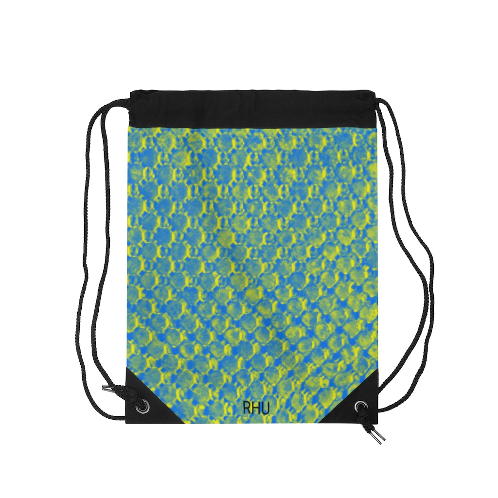 Human Rights LINFA Drawstring Yellow Blue Duotone Fantasy