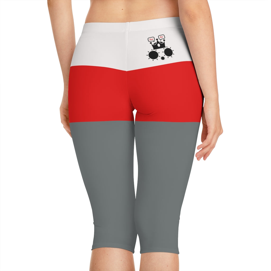 Cat Sleep Eat Women's Shortgings  White/Red/Grey