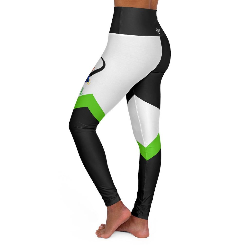 Human Rights LINFA High Waisted Yoga Leggings Light Green RHU