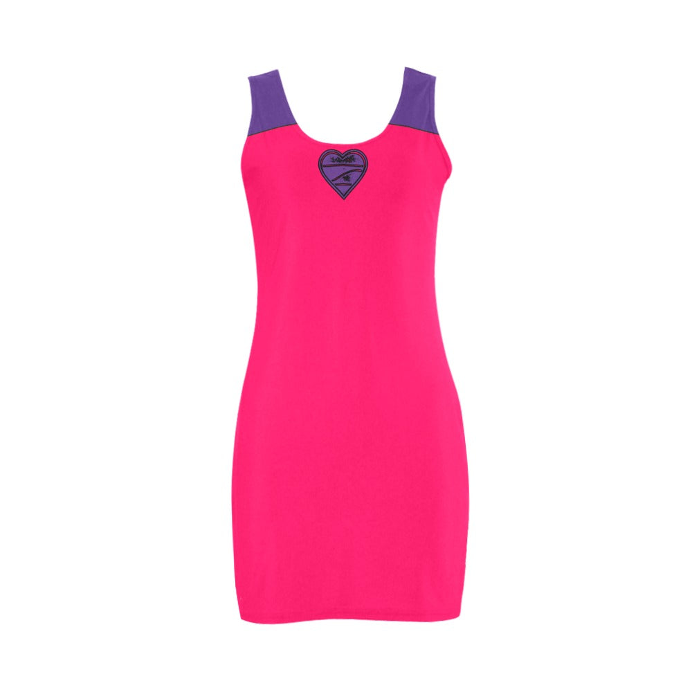 Vest Dress I Love Tennis Fluo Fucsia/Purple