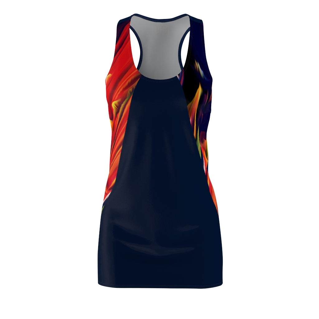 Planets Women's Cut & Sew Racerback Dress Dark Blue