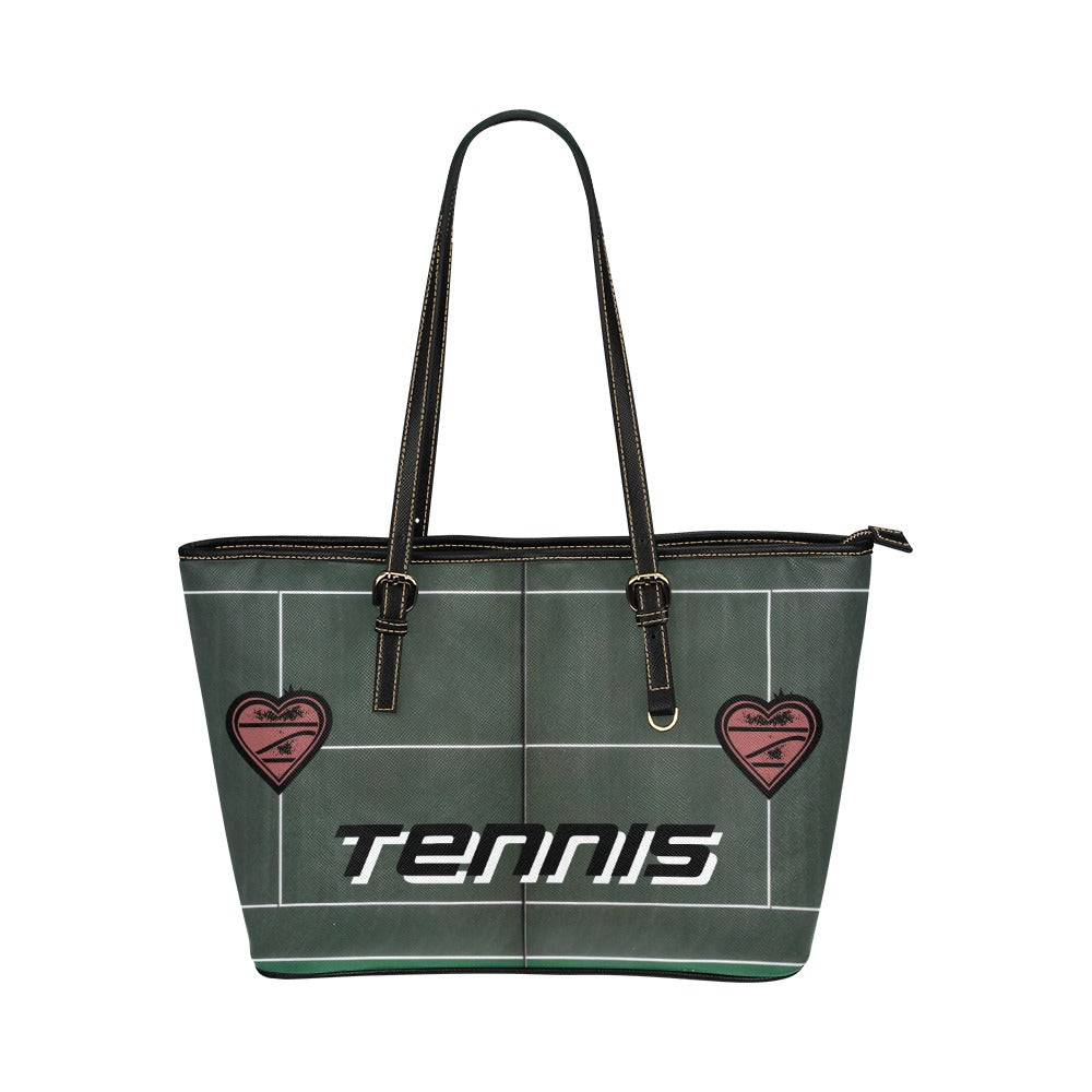 Love tennis Hearts Court Tote Bag