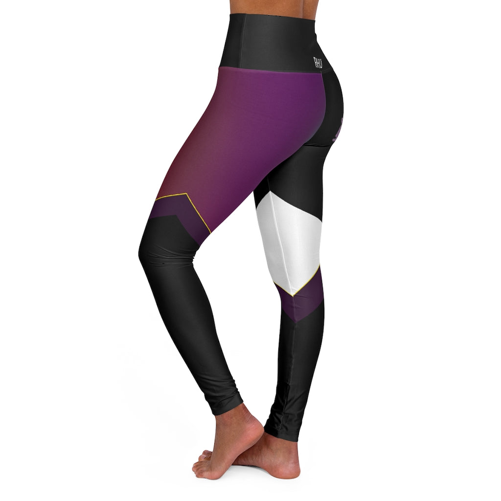 Color fading Leg Back Buddha Logo Est High Waisted Yoga Legging RHU