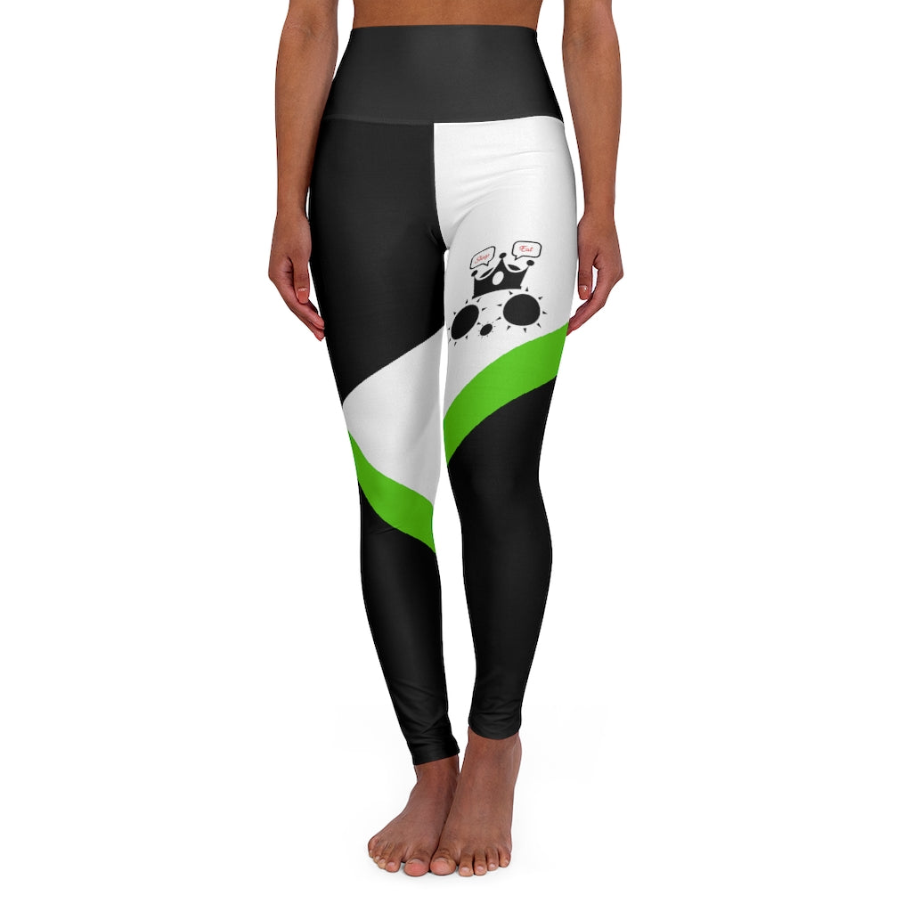 Cat Sleep Eat High Waisted Yoga Leggings Light Green RHU