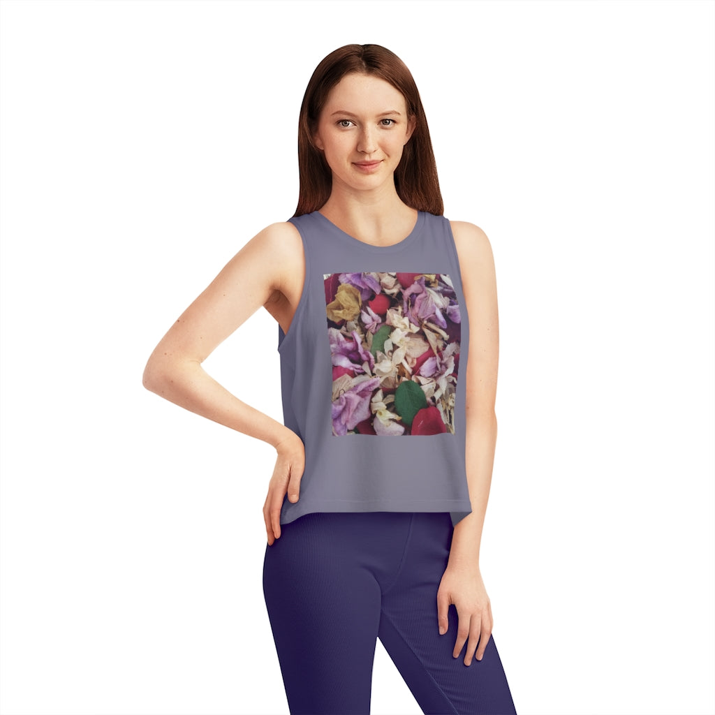 Petals Organic Cotton Women's Dancer Cropped Tank Top