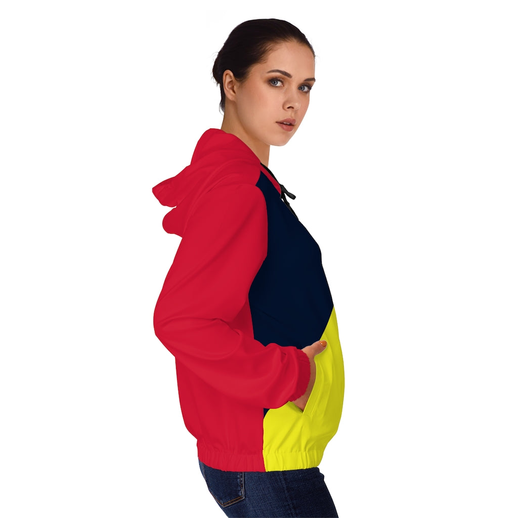 Sleep Eat Women’s Full-Zip Hoodie Black/Yellow/Red