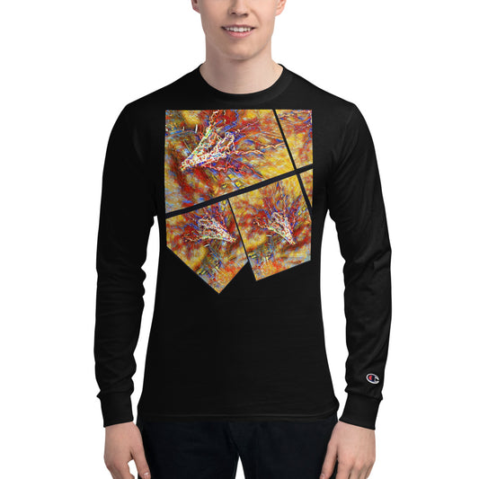 Abstract Men's Champion Long Sleeve Shirt